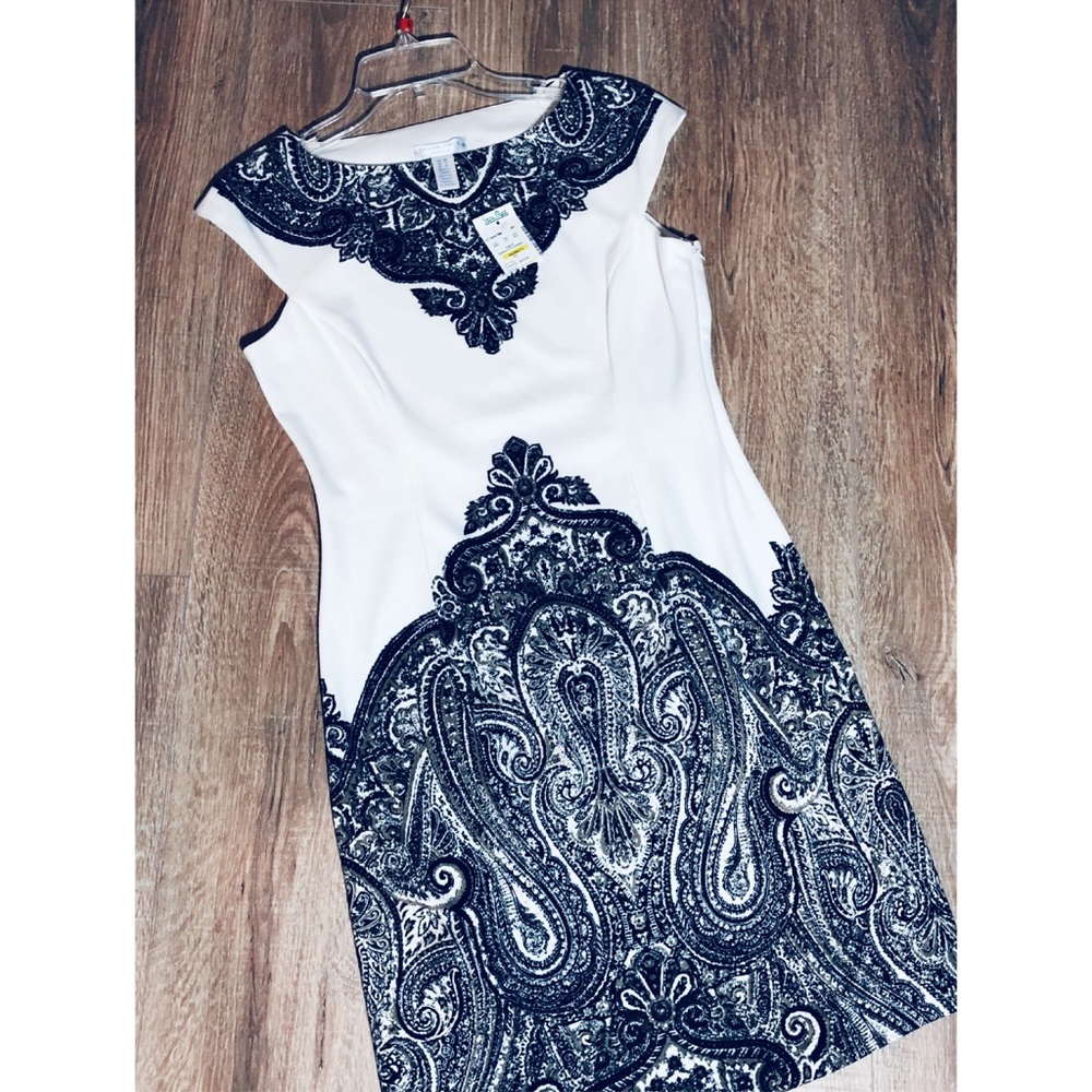 🌟NWT 🌟 London Times Petites Off White Dress